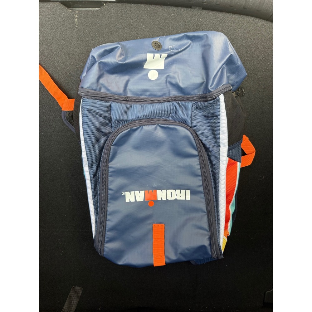 Ironman H735 Triathlon Training Backpack Blue Orange Multi Size Large